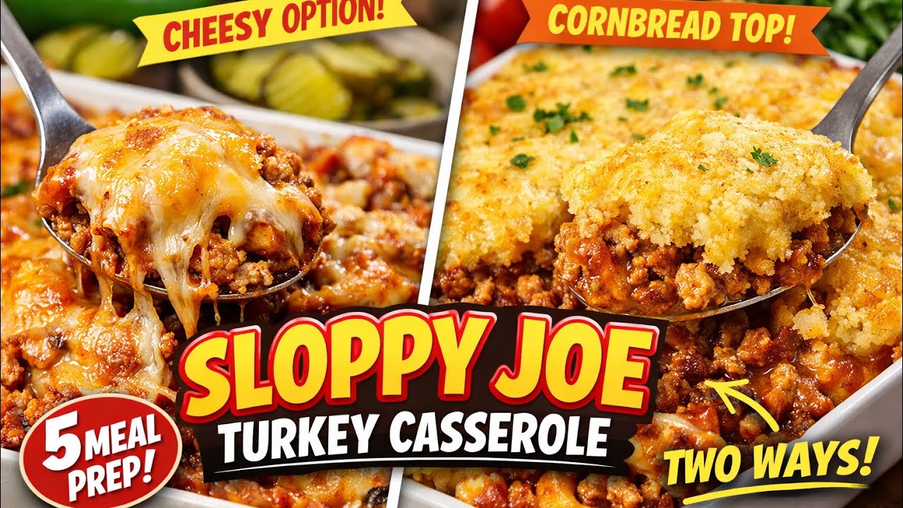 Sloppy Joe Style Turkey Casserole | Easy 5-Meal Comfort Food Recipe
