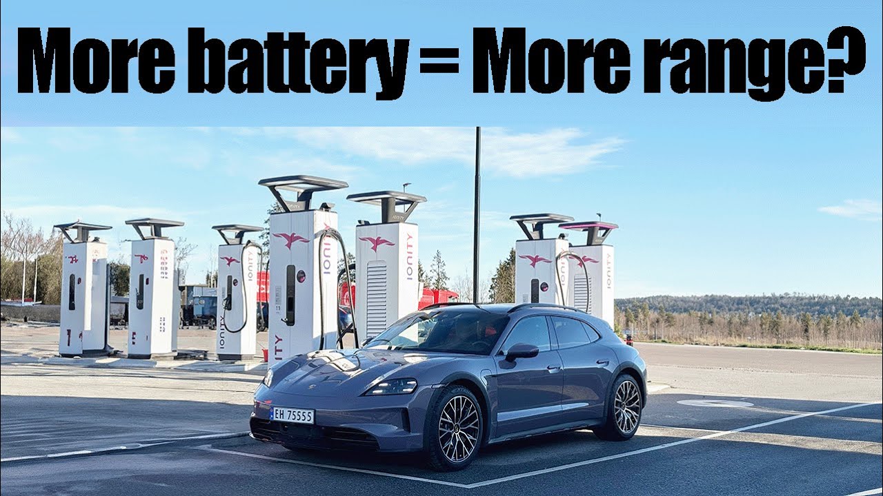 NEW Porsche Taycan 4 Cross Turismo | Range Test @120KPH (75MPH)