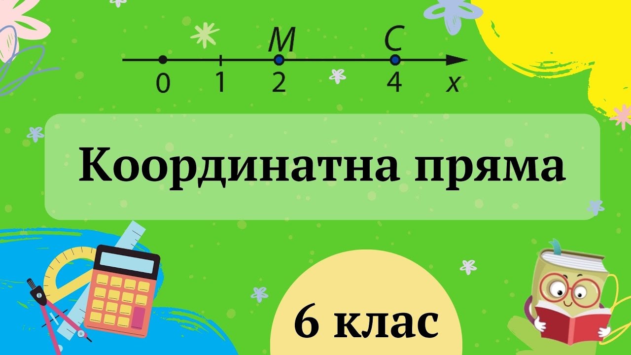 Координатна пряма 6 клас
