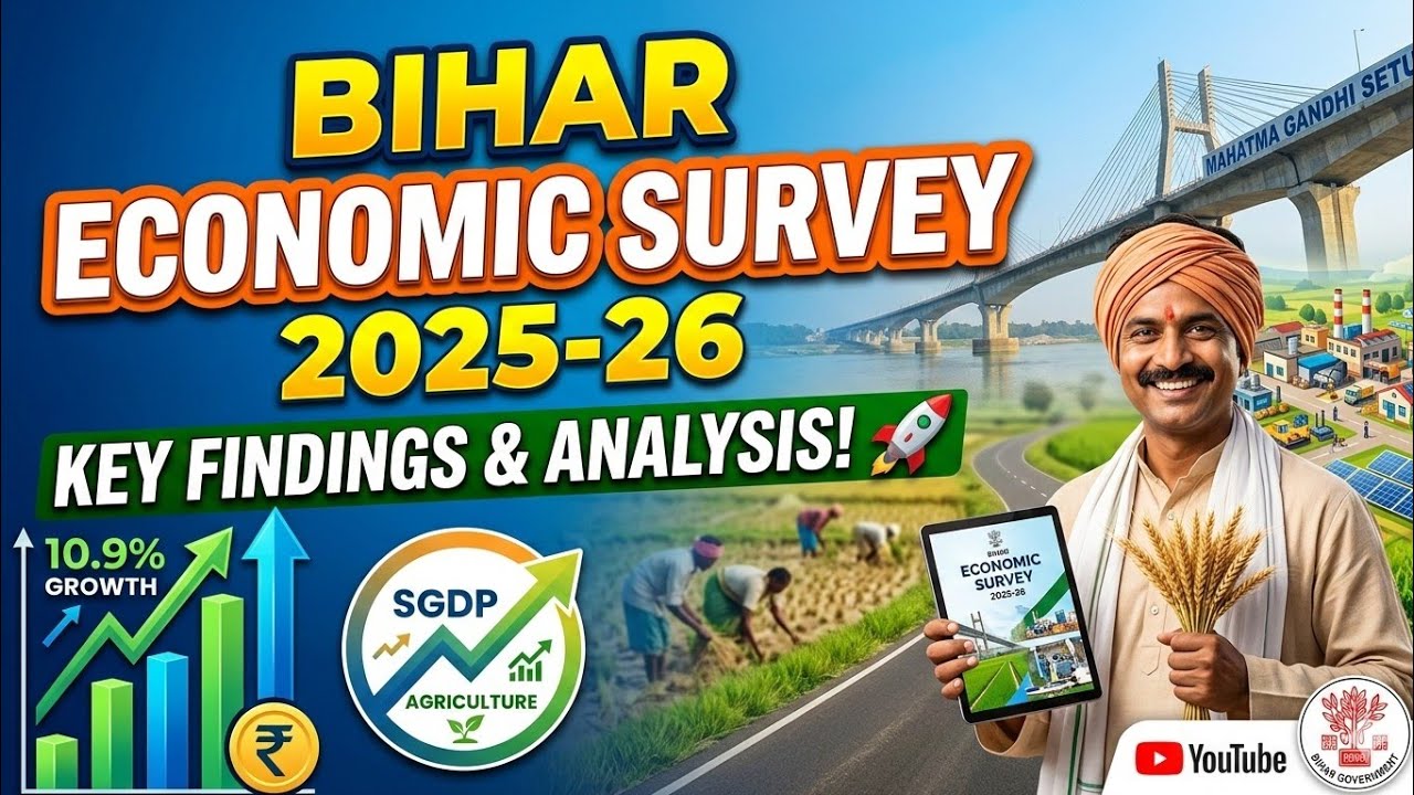 Bihar Economic Survey 2026 || Economic Survey notes for BPSC Prelims & Mains #bpsc  @IASPCSCentre