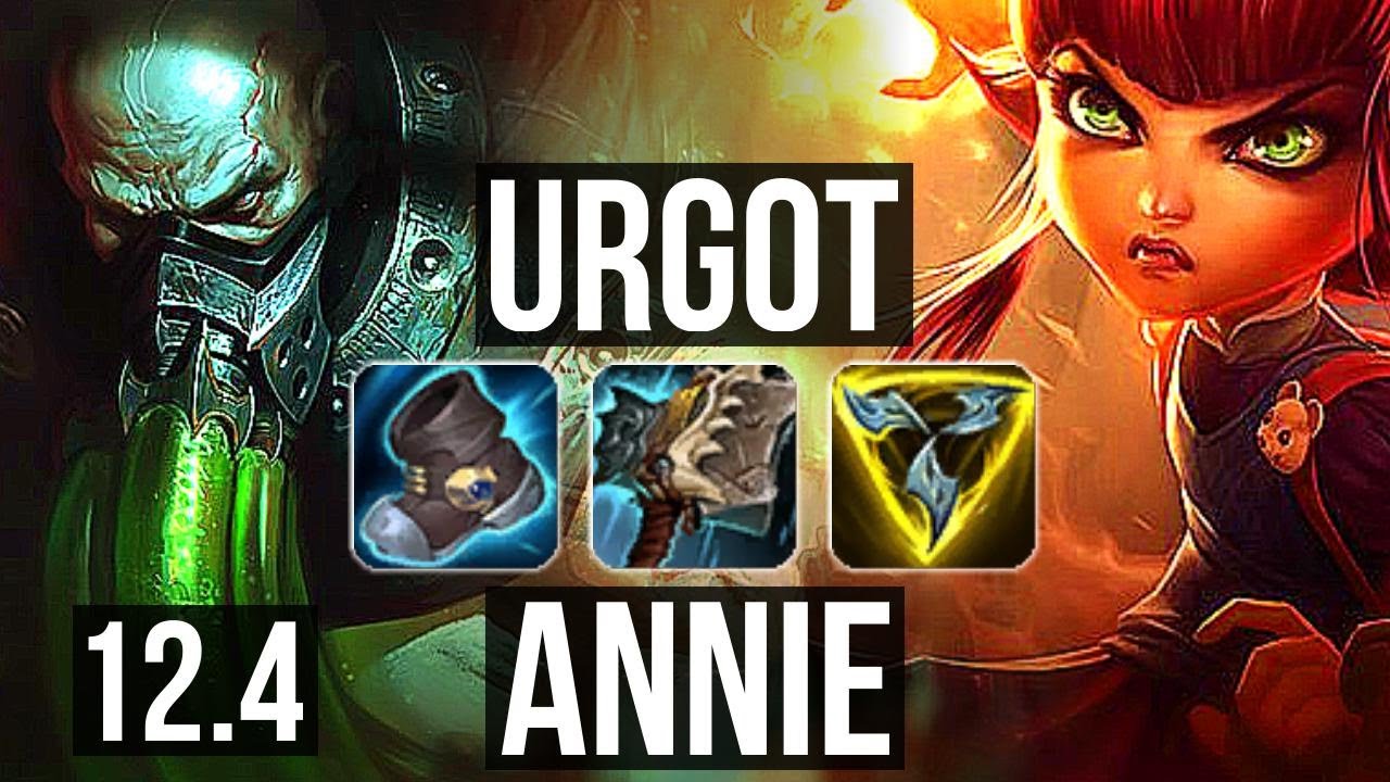 URGOT vs ANNIE (MID) | Rank 1 Urgot, Rank 12, Dominating | BR Challenger | 12.4