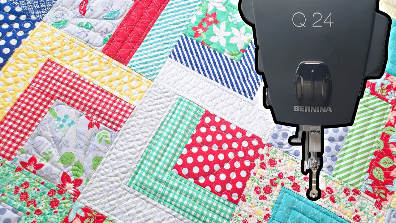 How To Quilt It? | Log Cabin Style | Longarm Quilting