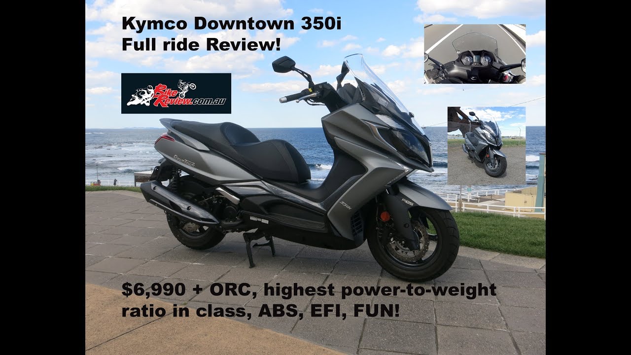 Полный обзор модели Kymco Downtown 350i ABS 2019 года! Джефф Уэр