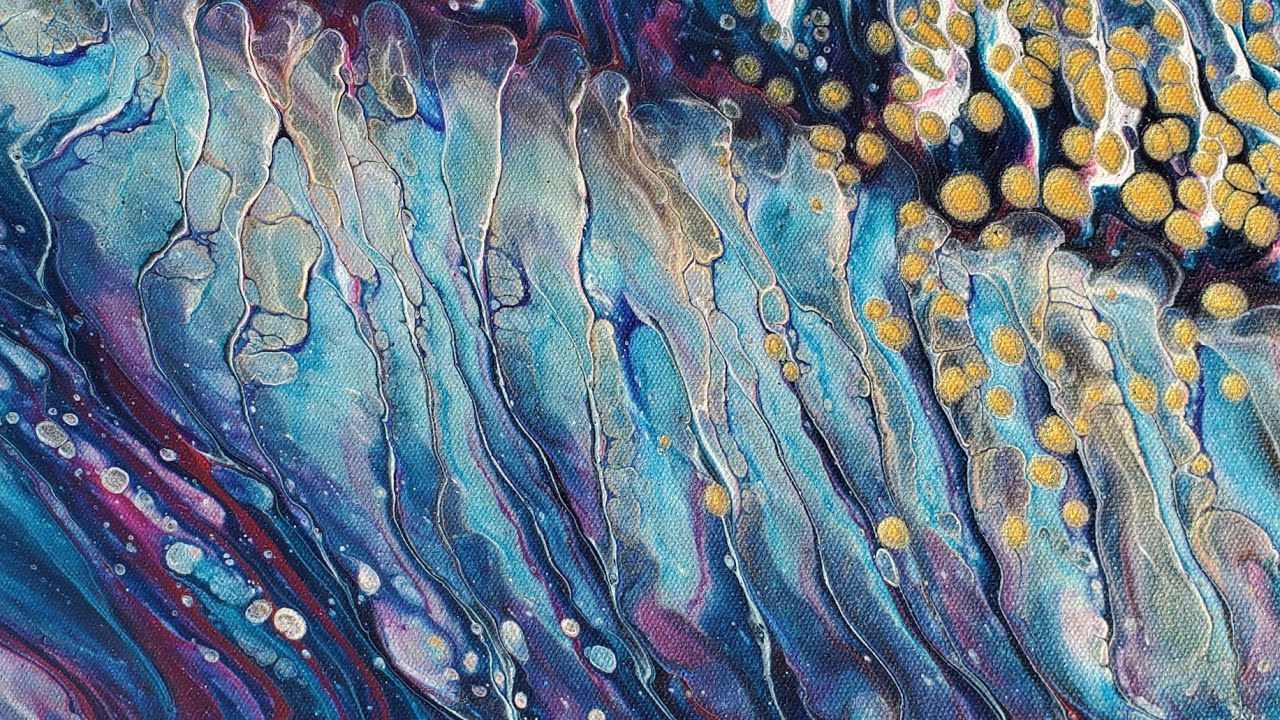 Sky Rocket 🚀  NEW Ergonomic SplitCup Experiment! Amazing Acrylic Wandering Ring Pour  LOVE IT!