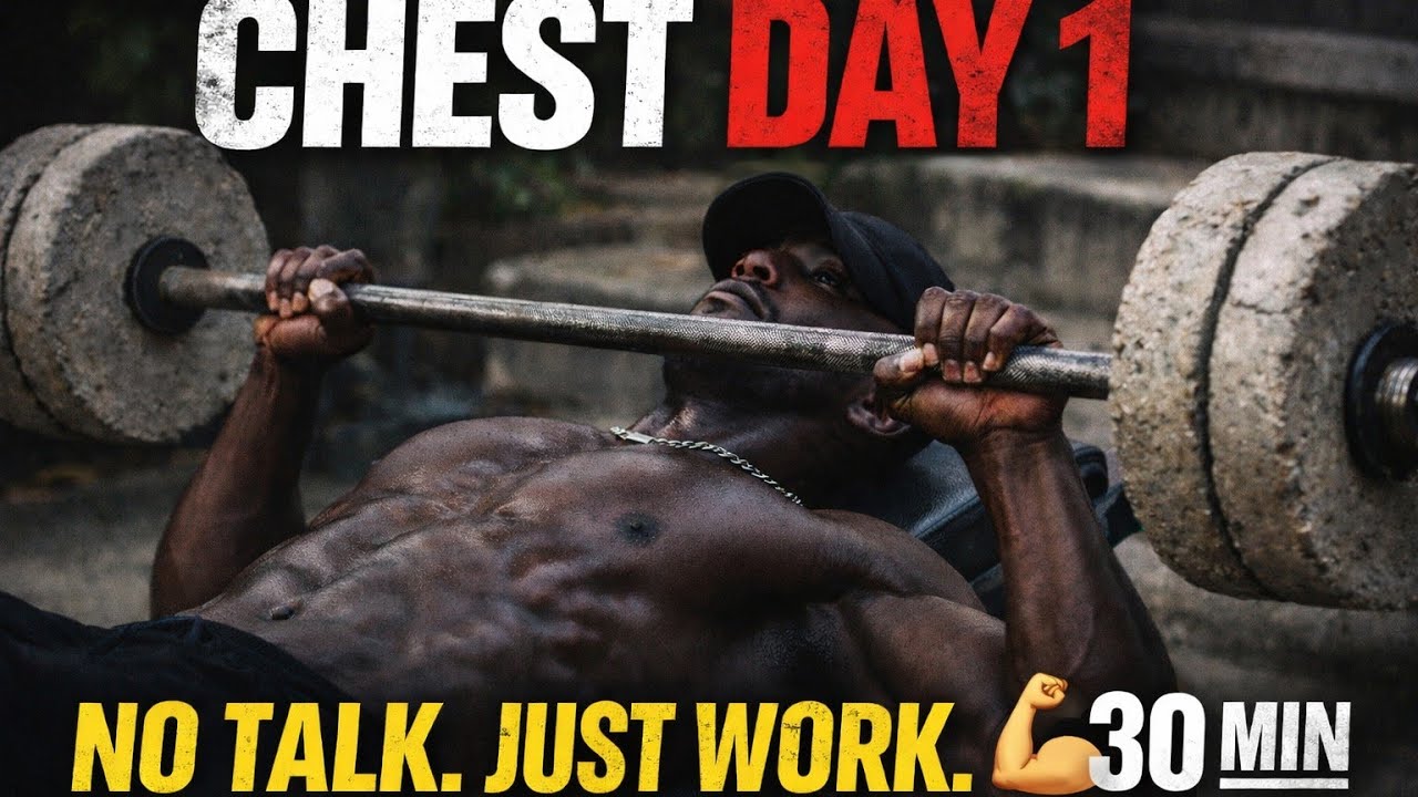 30 MIN CHEST WORKOUT | Homemade Equipment 💪