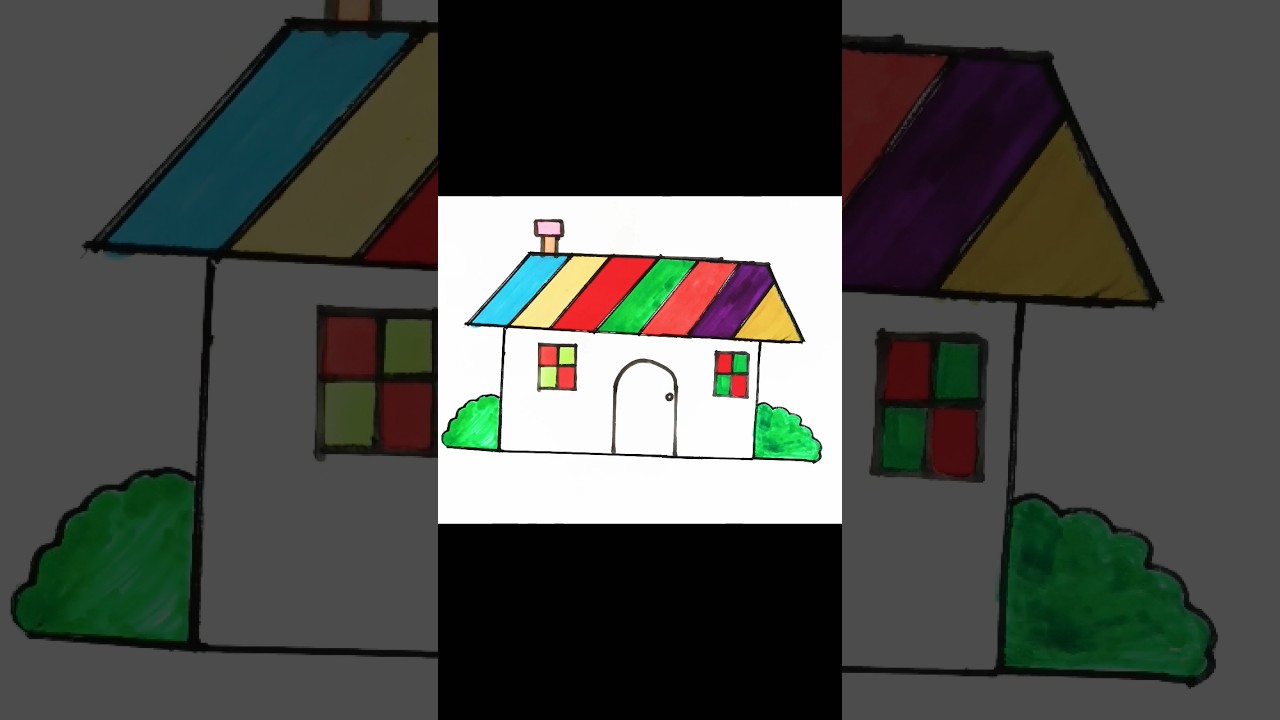 House drawing #drawingforkids #drawinghouse #house