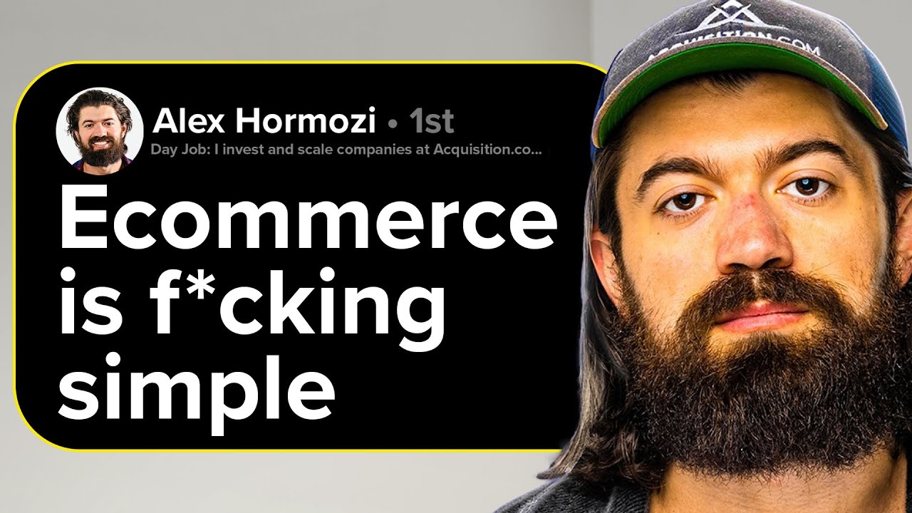 Alex Hormozi's Advice on ECommerce