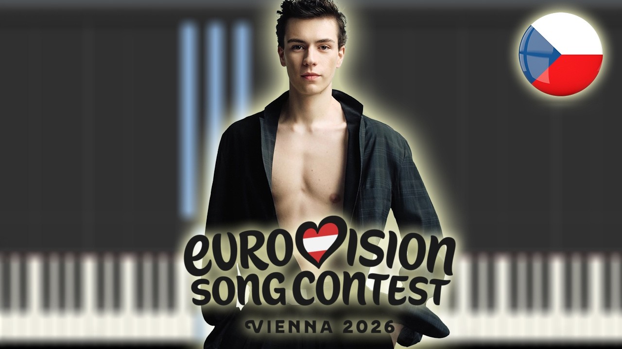 Daniel Zizka - CROSSROADS - Czechia 🇨🇿 - Eurovision 2026 | Piano Tutorial / Partitura / MIDI