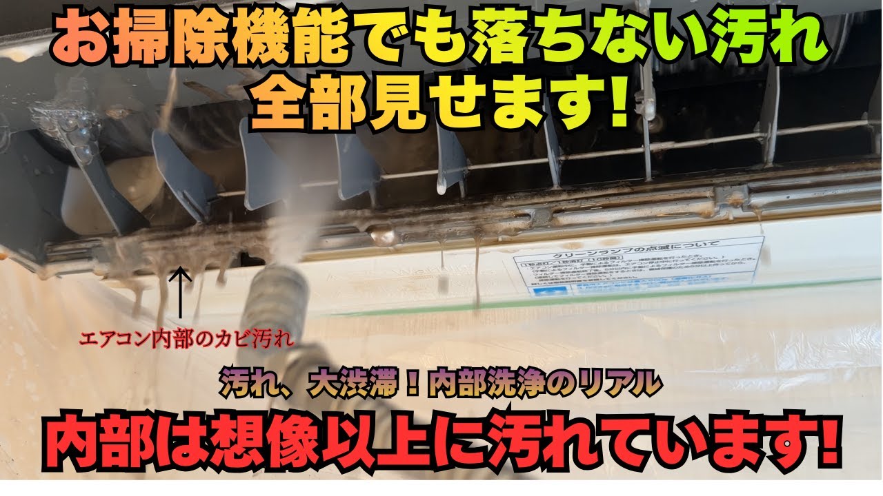 これが現実。お掃除機能付きエアコン内部の“真っ黒汚れ”を公開します！