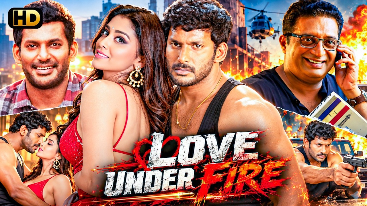 LOVE UNDER FIRE (HD) New South Action Romantic Movie | Vishal, Shriya Saran | Latest South Movie