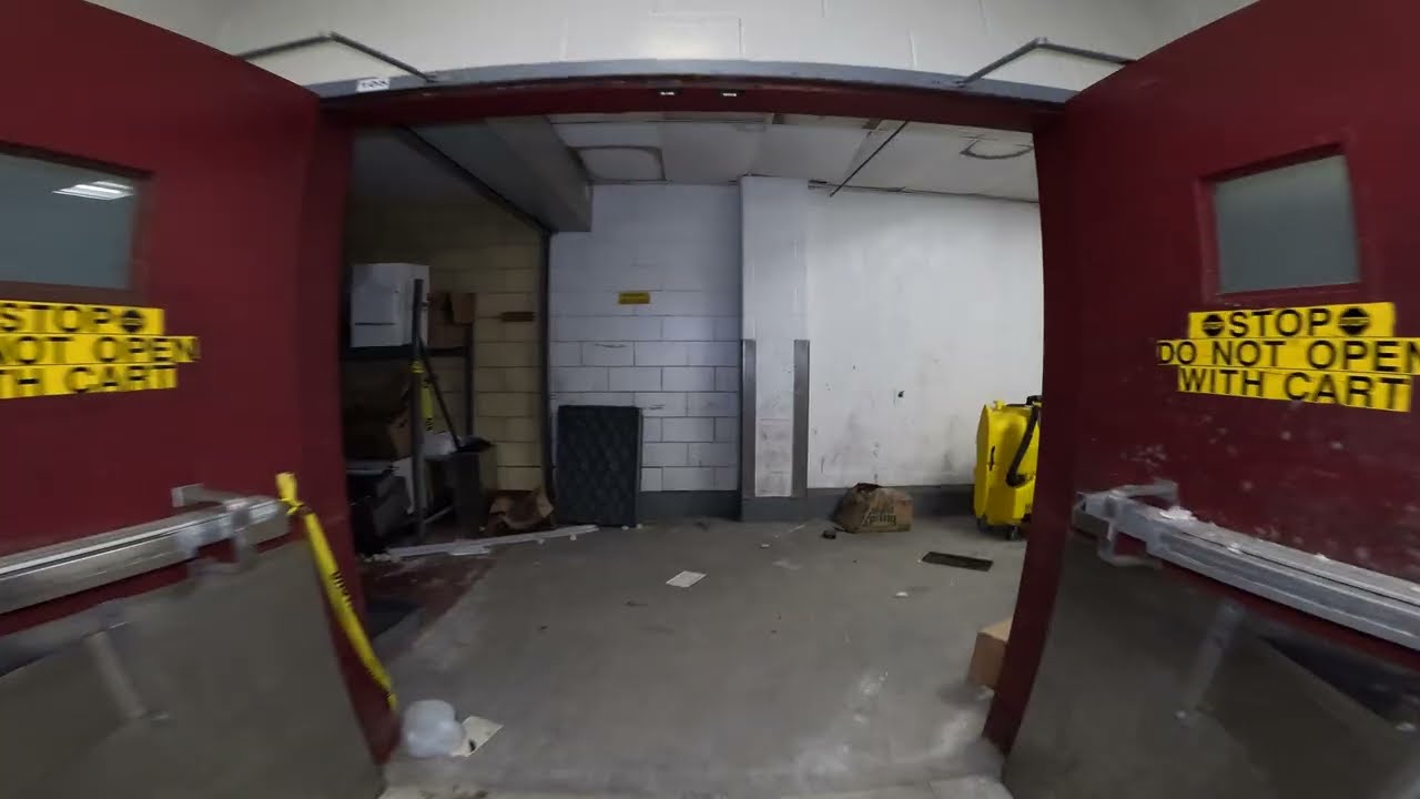Looking around Cafeteria at Night
