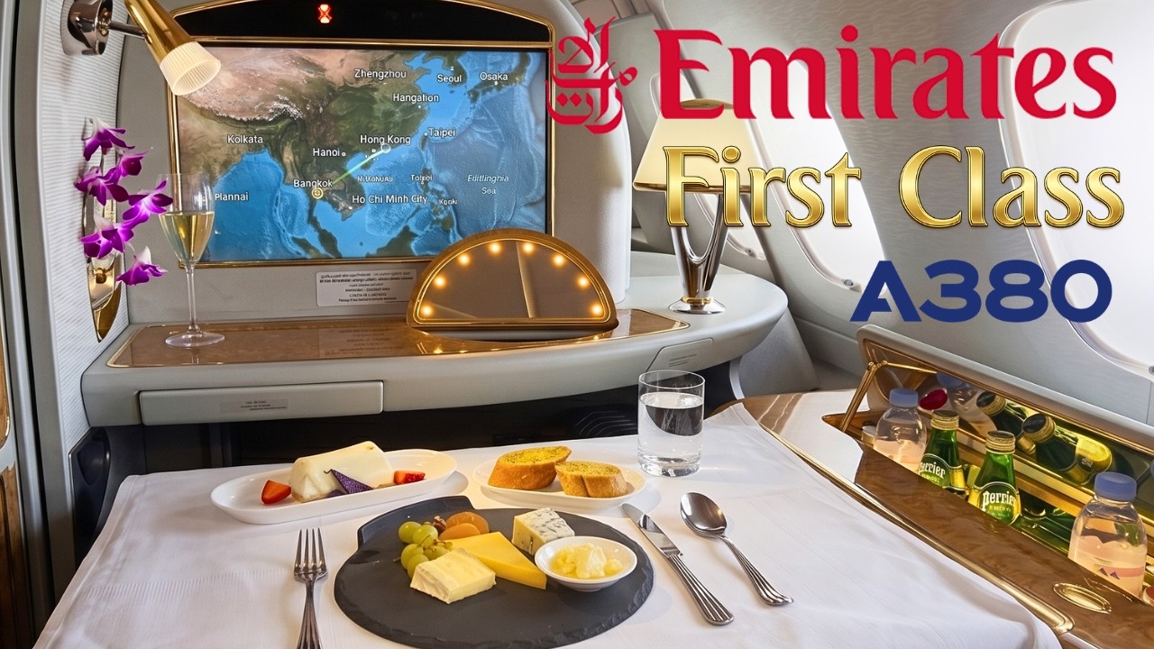 EMIRATES AIRBUS A380 (FIRST CLASS) | Bangkok - Hong Kong | Flight Review