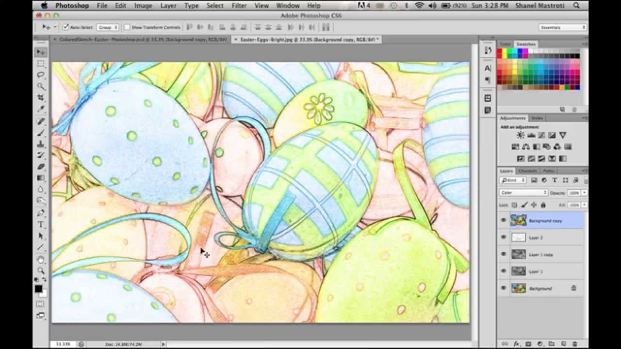How To Convert A Colored Image Into A Colored Sketch Effect In Photoshop
