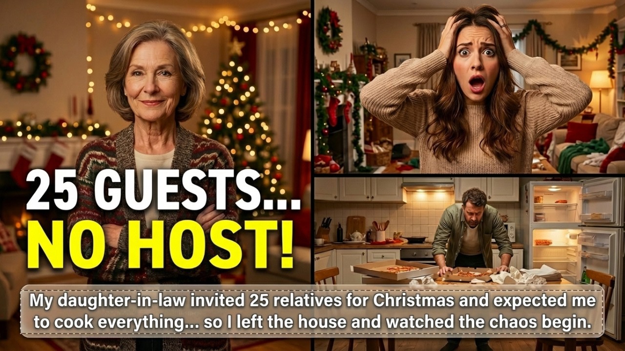 My Daughter in Law Invited 25 Christmas Guests and Expected Me to Cook… So I Left