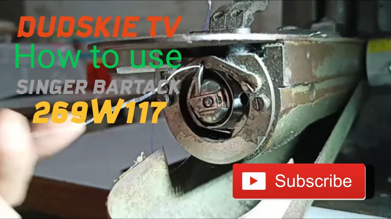 Singer bartacker industrial sewing machine old model 269W117