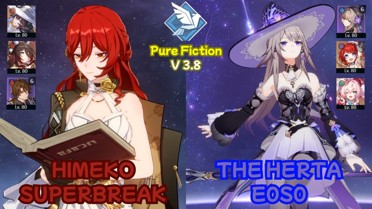 Pure Fiction 4 - Himeko Superbreak & The Herta E0S0 | Honkai: Star Rail 3.8