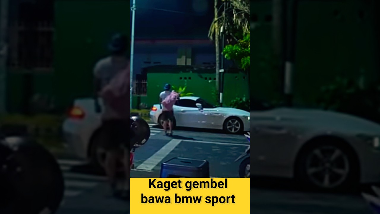 Tambah Kaget gembel bawa mobil bmw sport