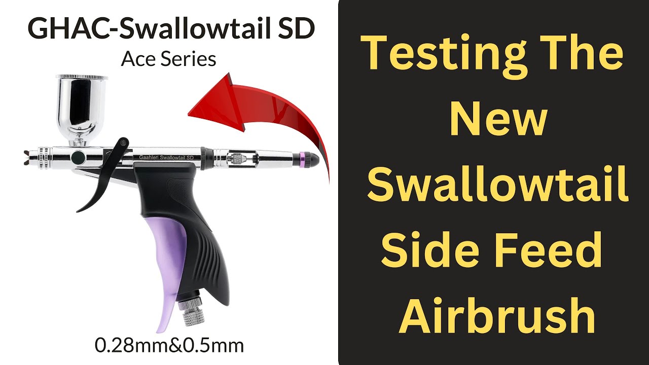 Testing The All New Swallowtail Side Feed Airbrush