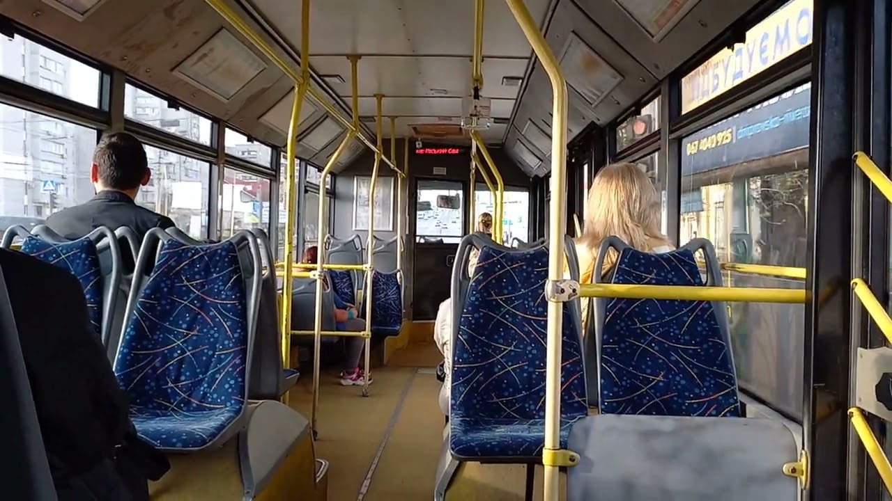 Кременчуг. Поездка на троллейбусе LAZ E183D1 [207]