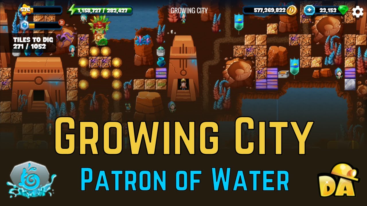 Growing City - #16 Patron of Water - Diggy's Adventure