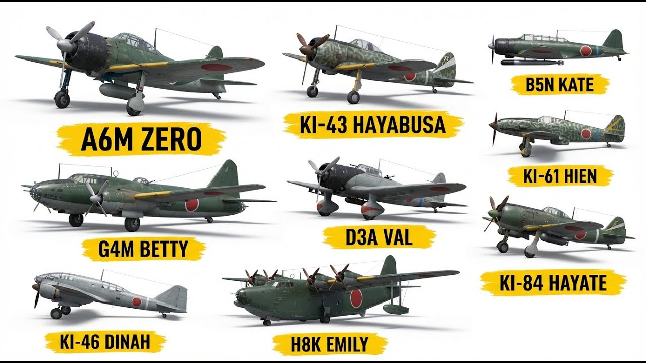 Every Japanese Aircraft Used in World War II