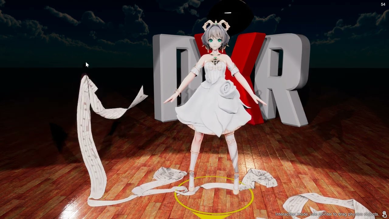 Convert Model Mesh To Cloth Simulation - DanceXR 2024.9