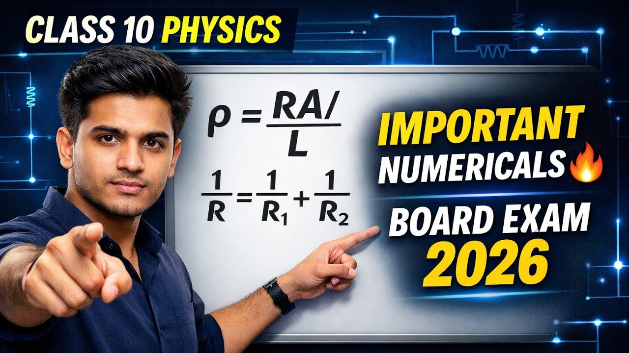 Resistivity Numericals | Resistance in Parallel | Class 10 Physics Board Exam 2026 | Professor GenZ