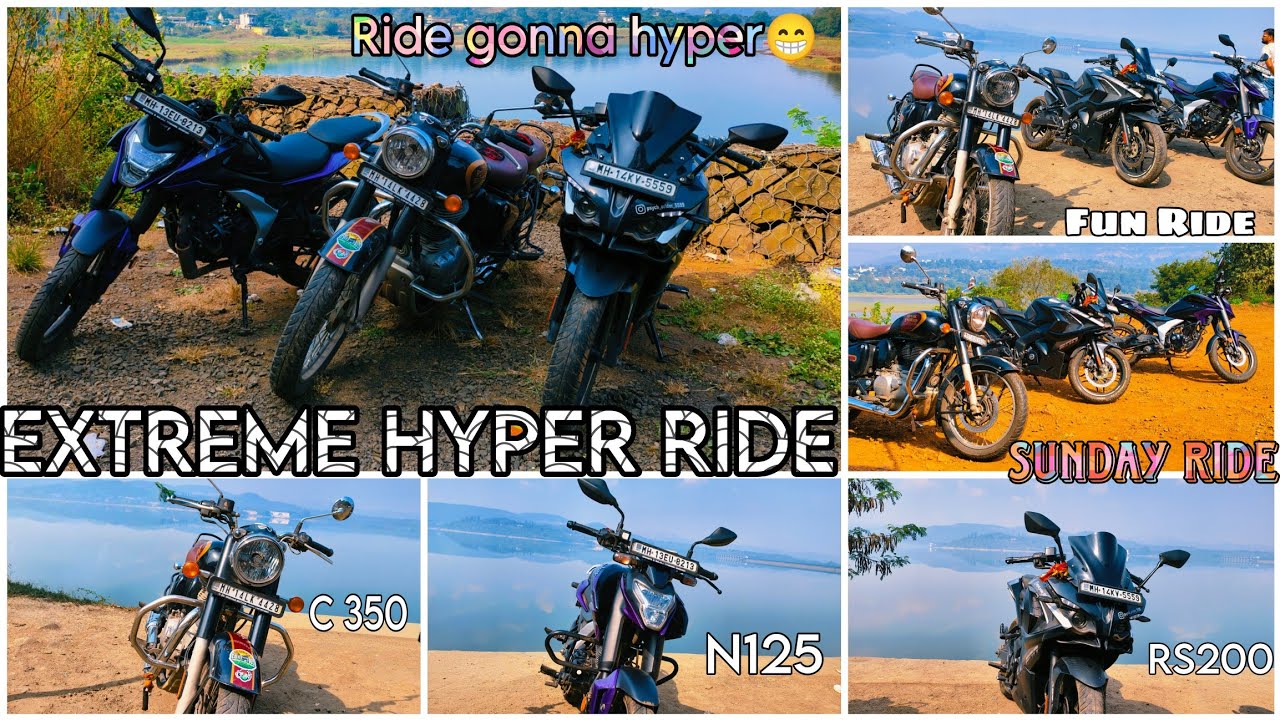 Yeh Sunday Ride😈 XTREME HYPER Thi 😎 N125 Panshet Ride