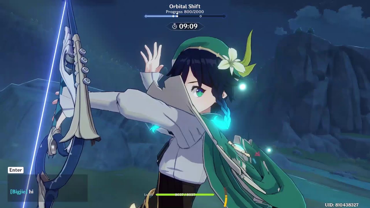 KAZE GA KAZE GA KAZE GA | Co-op is fun with many Venti | Genshin Falling Star Challenge under 2 mins