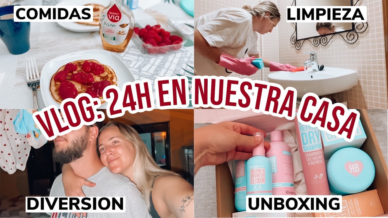 24H EN NUESTRA CASA | Limpieza, Unboxing, Comidas...