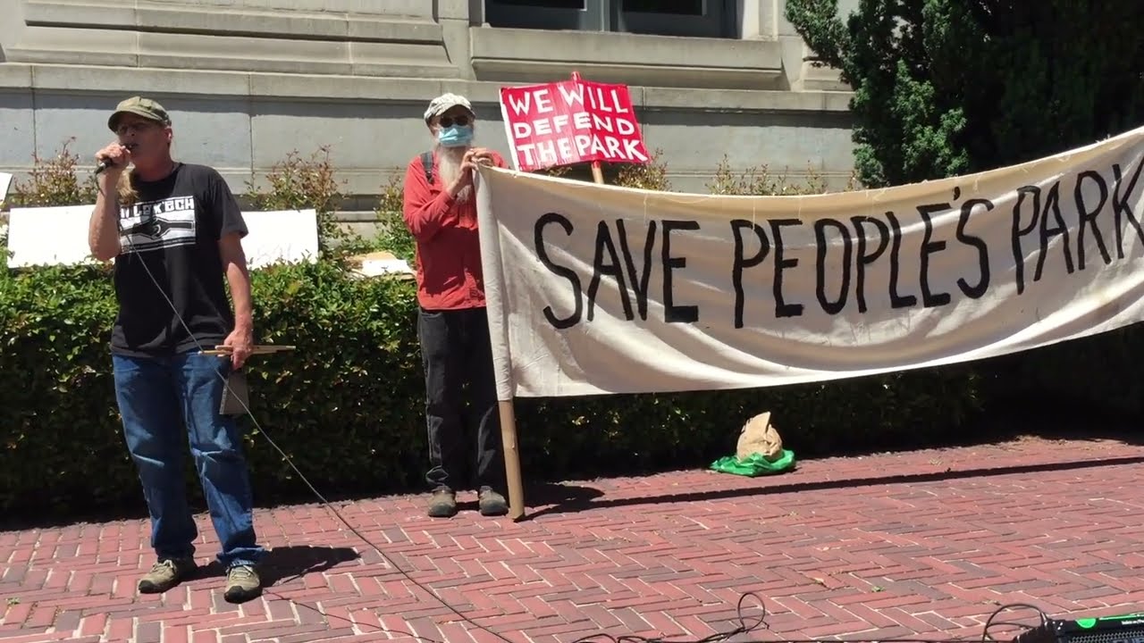 Andrea Prichett speaks out to save People’s Park in Berkeley