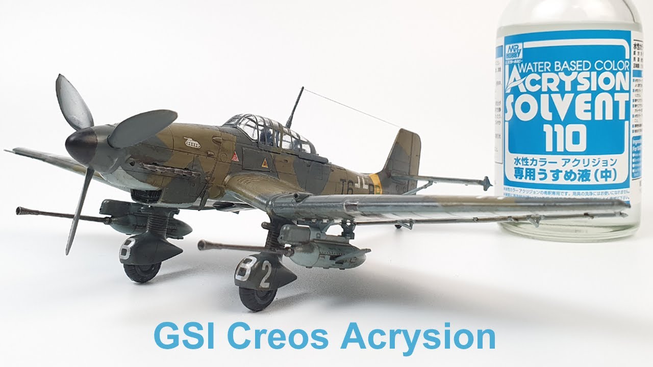 JU-87G STUKA (1/72 Scale Model, Acrysion Acrylic Paint & Thinner) #07