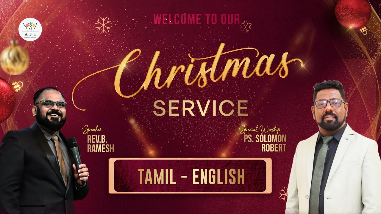 🔴Special Christmas Service | Tamil-English | 8:30 AM  | 25/12/2025  | AFT Bengaluru