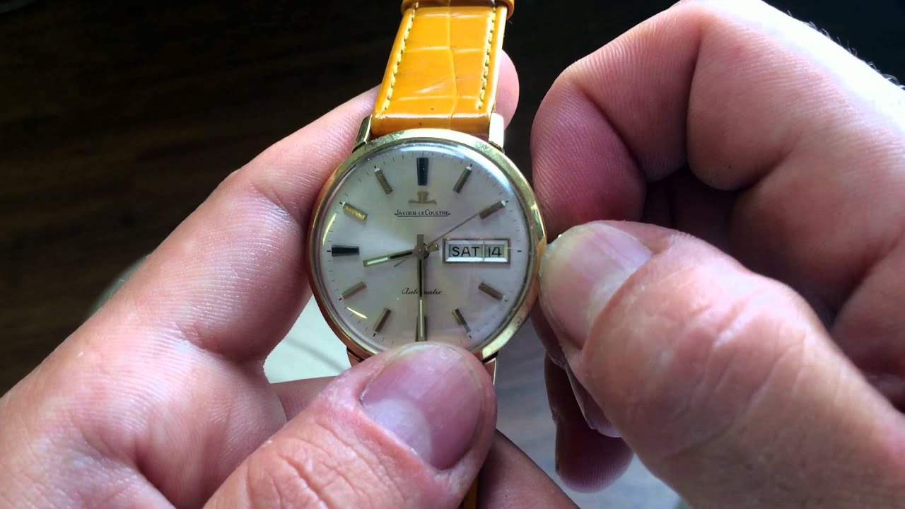 Changing day date on a Jaeger Le-coultre automatic watch