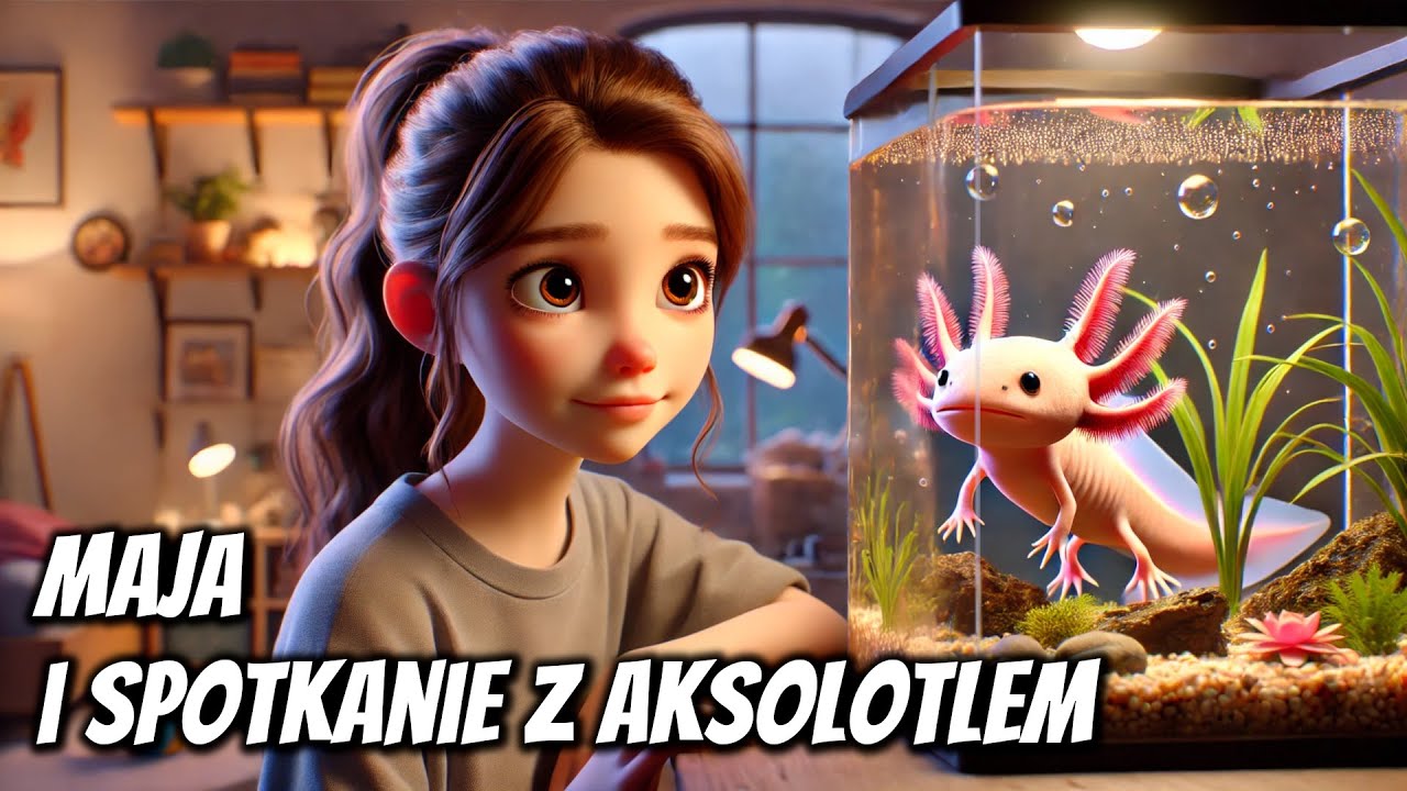 🐠🌸 Maja i spotkanie z aksolotlem - Bajka do słuchania na dobranoc - Słuchowisko na dobranoc 🎧