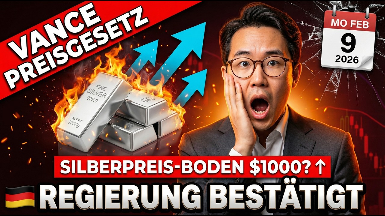 NEUES GESETZ AM MONTAG: Vance kündigt Silberpreis-Böden an — 1.000 $ als Nächstes?