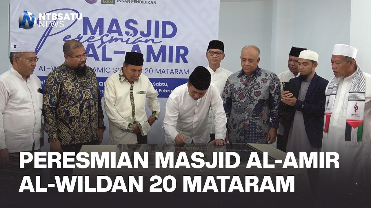 Masjid Al-Amir Diresmikan, Al-Wildan Islamic School 20 Mataram Perkuat Karakter Islami Siswa