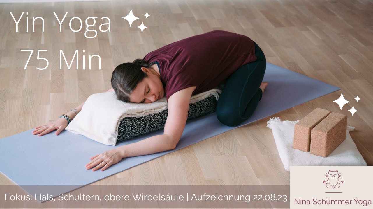 Yin Yoga online | Aufzeichnung 75 Minuten - Schultern, Wirbelsäule, Nacken