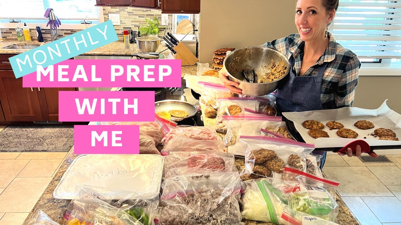 MEAL PREP with me || food prep for the MONTH