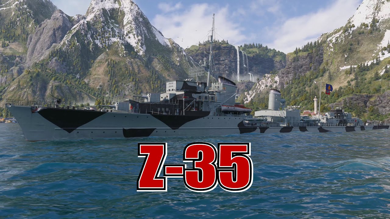 Meet The Z 35! Tier 6 German Destroyer (World of Warships Legends Xbox Series X) 4k