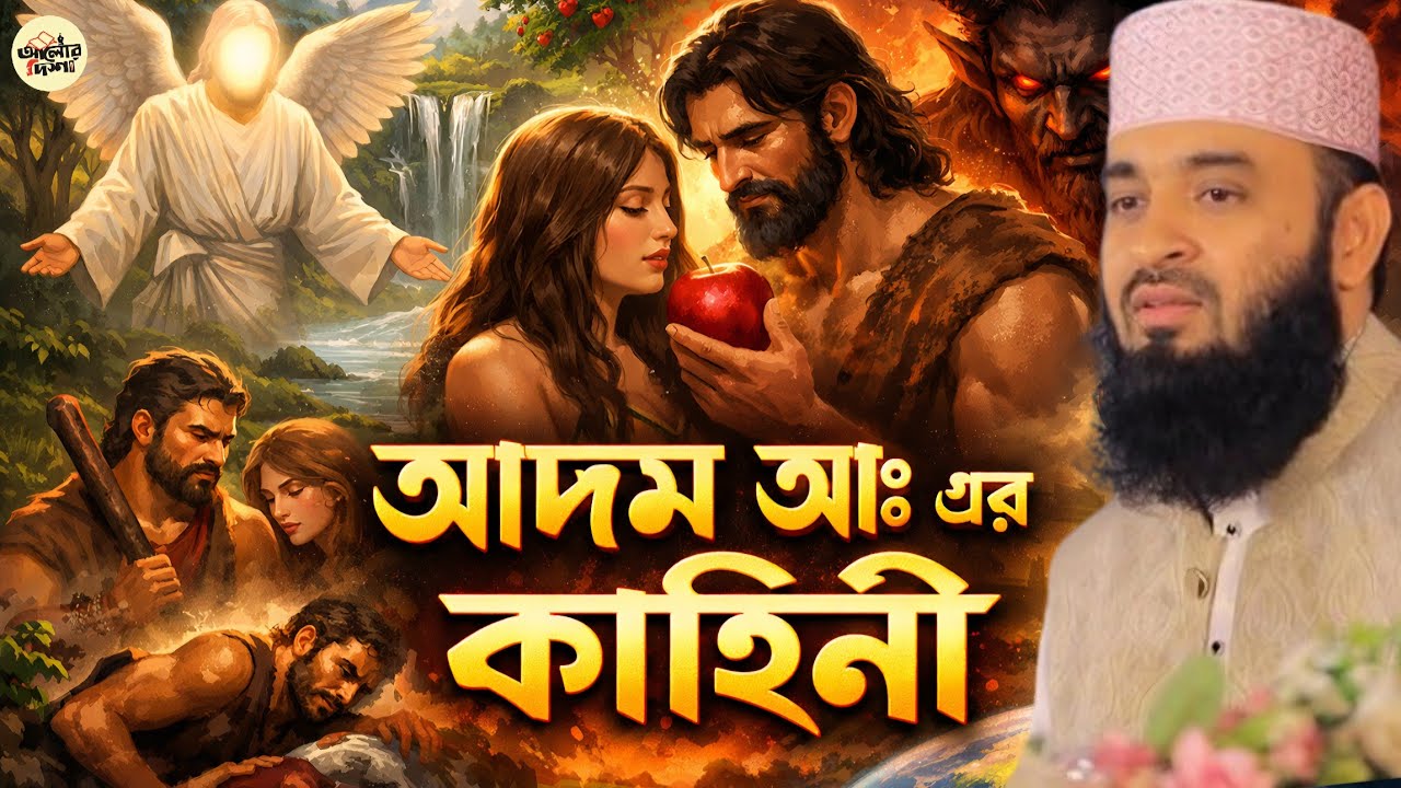 হযরত আদম (আ.)-এর পূর্ণাঙ্গ জীবনী | মানবজাতির সূচনা কাহিনী | মিজানুর রহমান আজহারী | আলোর দিশা