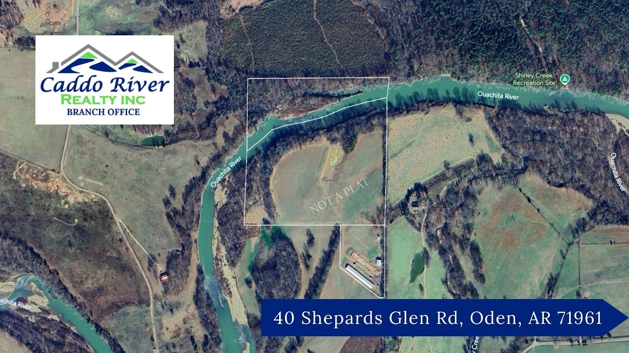 Ouachita River Frontage Land For Sale: 40 Shepards Glen Rd, Oden, AR 71961