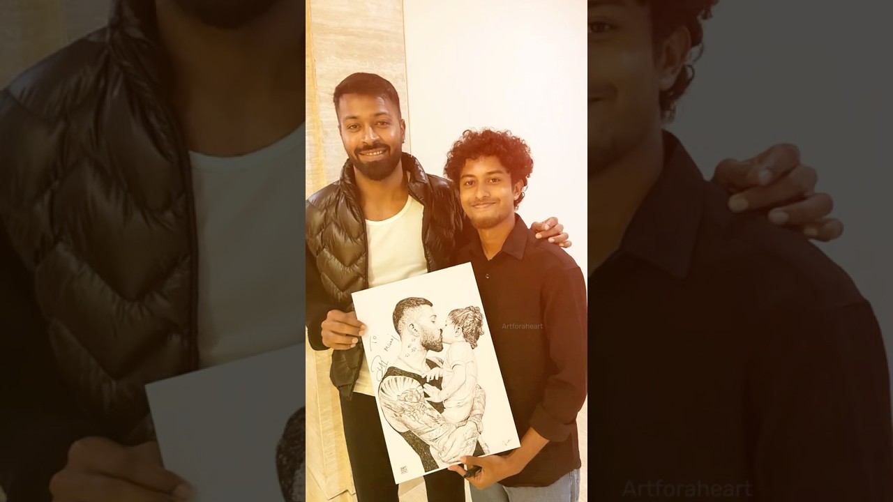 🏏‼️HARDIK PANDYA‼️😍🐼🔥 #hardikpandya #mumbaiindians #drawing #ipl2025 #cricket #art