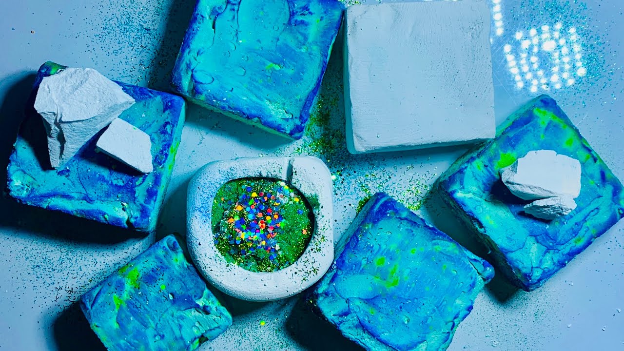 Glitter Bomb +dyed  💙💚+Reform +fresh gymchalk block crush |oc by@asmr_world1197 #30daysoframadan2026