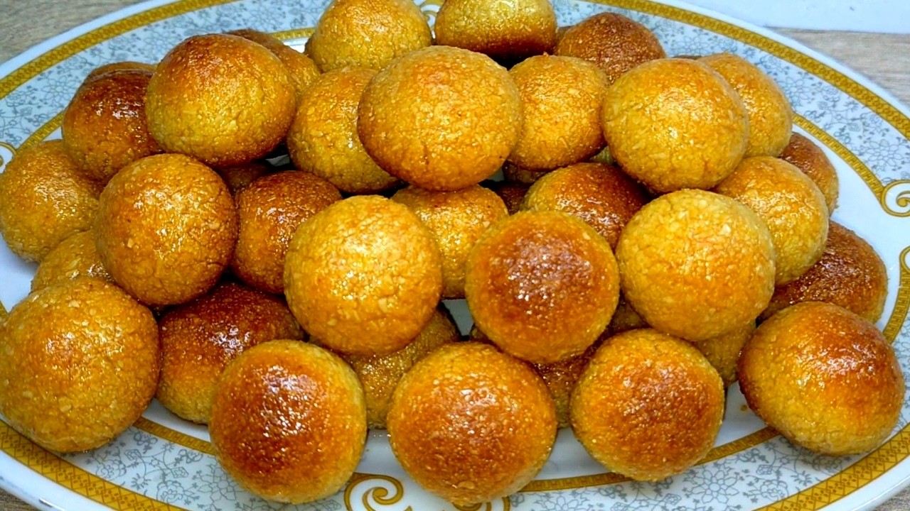 البسيمه بشكل جديد بكوب دقيق بدون تكاليف احلي من البسبوسه والهريسه دايبه ومرمله وطعهما يجنن