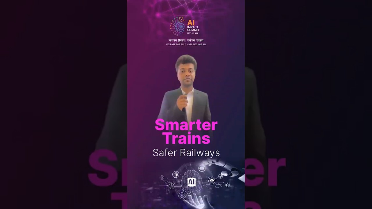 Smart और Safe Railways #indiaaiimpactsummit2026  #digitalindia