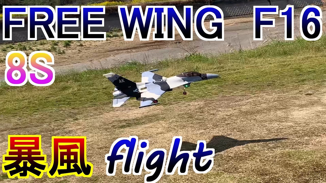 FREE WING F16 8S 暴風 フライト RC ラジコン 戦闘機 70ｍｍ EDF