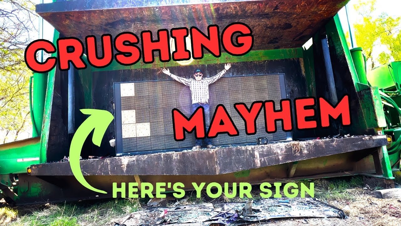 CRUSHING MAYHEM! Over 60 Cars & Trucks Recycled in ONE Day!!!