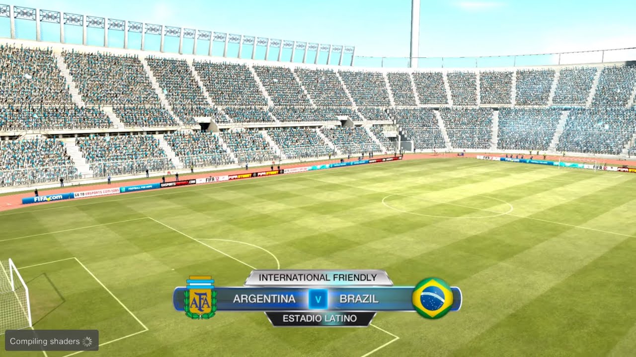 FIFA 12 (PS3) Gameplay - Argentina vs Brazil