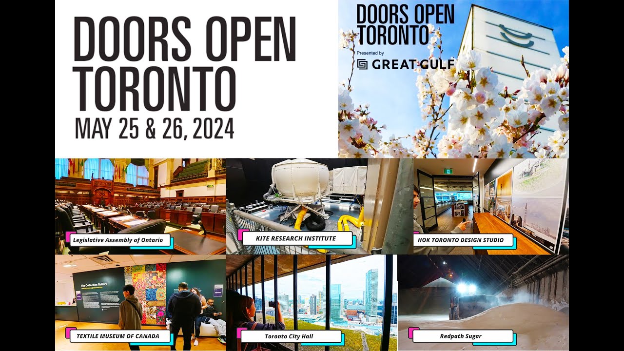 Doors Open Toronto 2024 - Parliament, KITE, HOK Design, Textile Museum, Toronto City Hall, Red Path